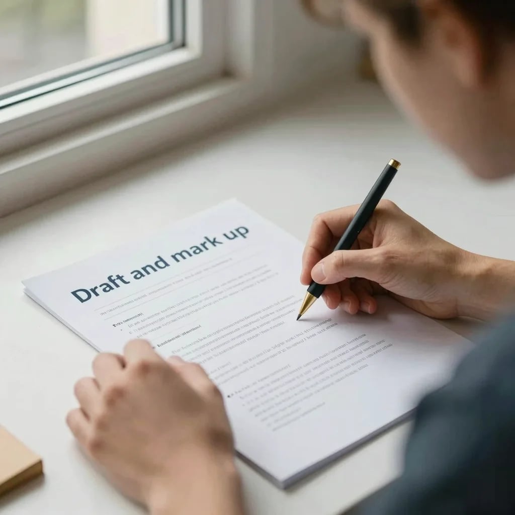 Draft and mark up - thumbnail